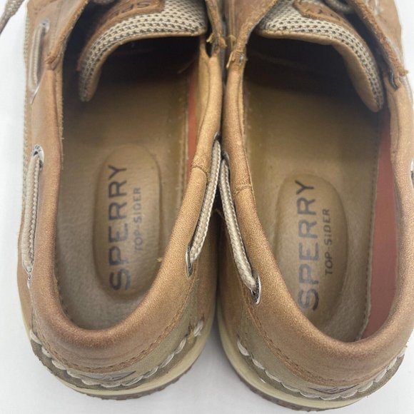 SPERRY Top Sider Men's Boat shoes Billfish 3 Eye 0799320 BROWN sz 10.5 - VGUC - Picture 8 of 9
